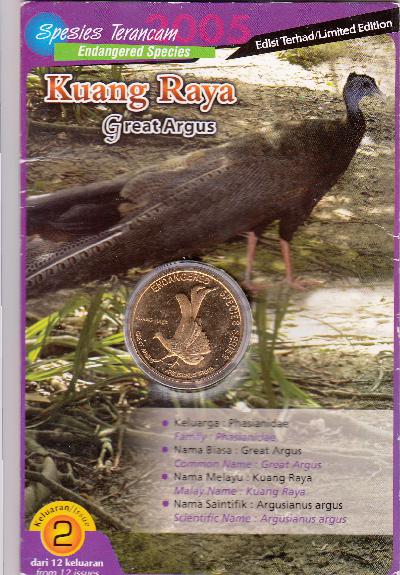 Beschrijving: 25 Cent BIRD ARGUS ORIGINAL PACKING